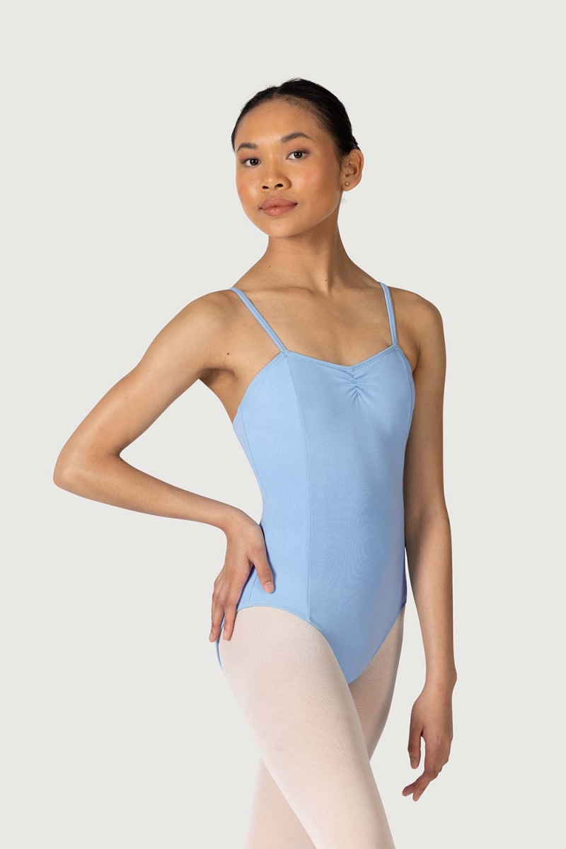 Bloch Claudette Gathered Cami Kids\' Leotards Chambray | TILPQ63819