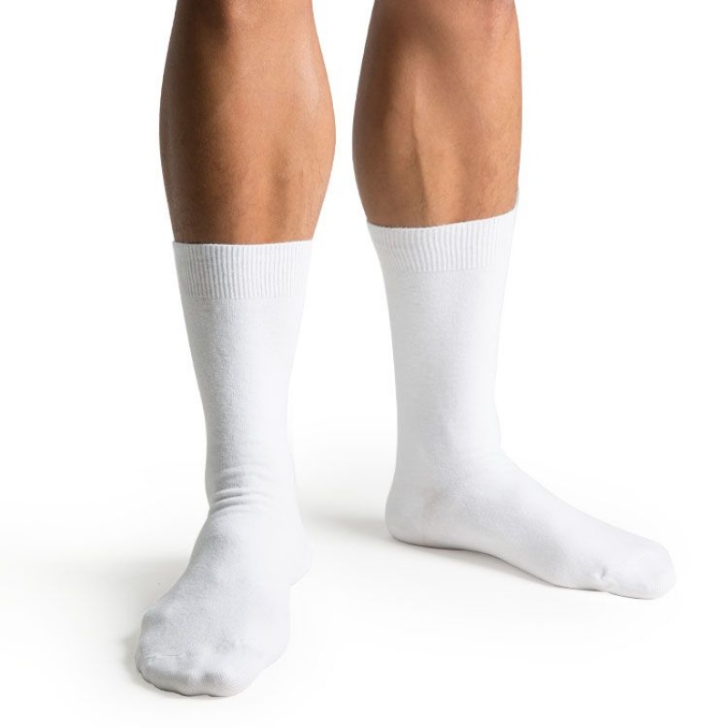 Bloch Dance Men's Socks White | ILJBT77164