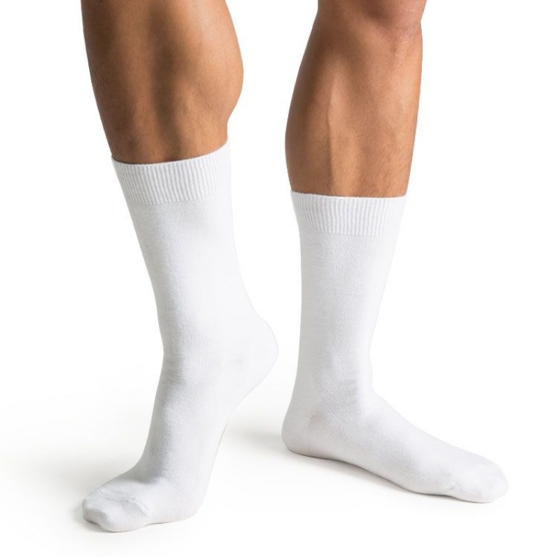 Bloch Dance Men\'s Socks White | ILJBT77164