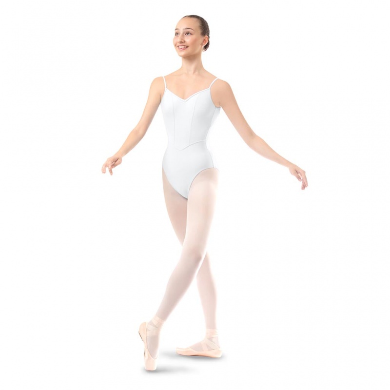 Bloch Danse De Paris 'Nikita' Women's Leotards White | BILSD66444