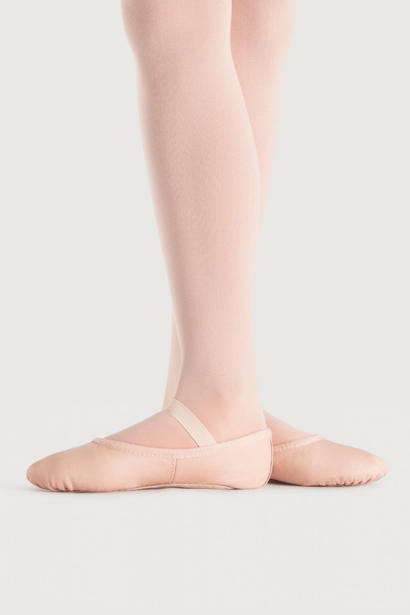 Bloch Dansoft Leather Petite Toddlers Kids' Ballet Flats Pink | QILUV79017