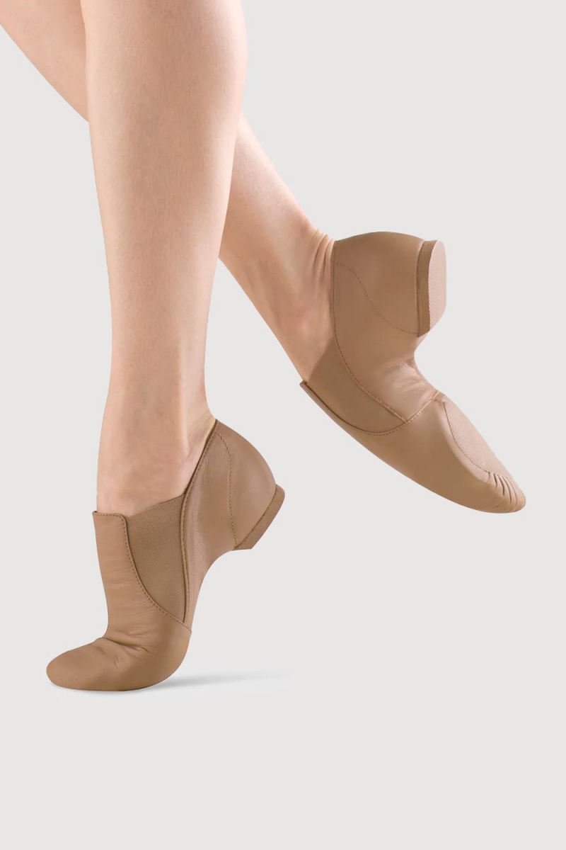 Bloch Elastaboot Adults Women's Jazz Tan | ILEAH45798