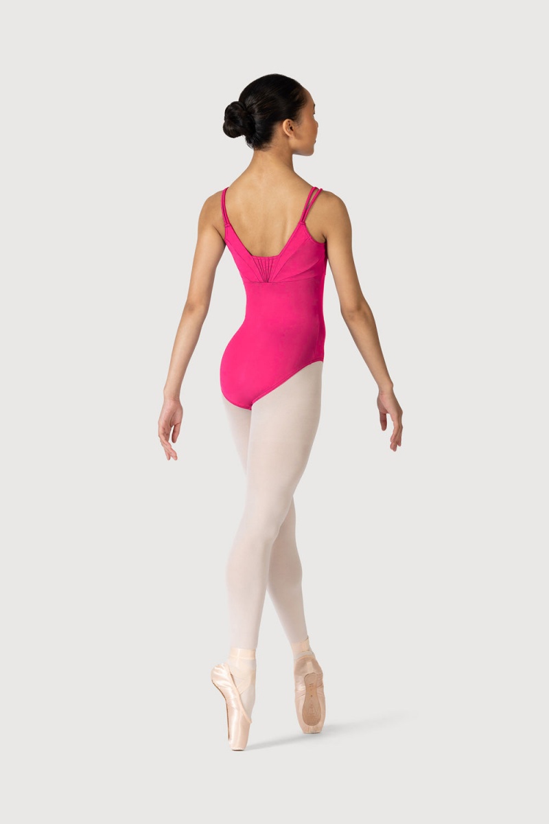 Bloch Elegance Fan Women's Leotards Hot Pink | PILQX34795