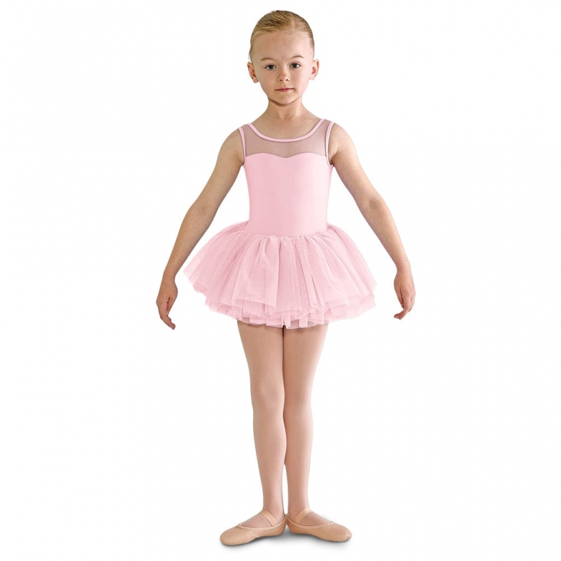 Bloch Emica Sweetheart Tank Tutu Kids' Leotards Candy Pink | MILHR41925