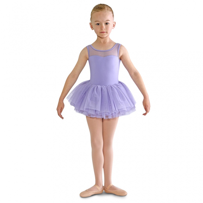 Bloch Emica Sweetheart Tank Tutu Kids' Leotards Lilac | TILWZ47875