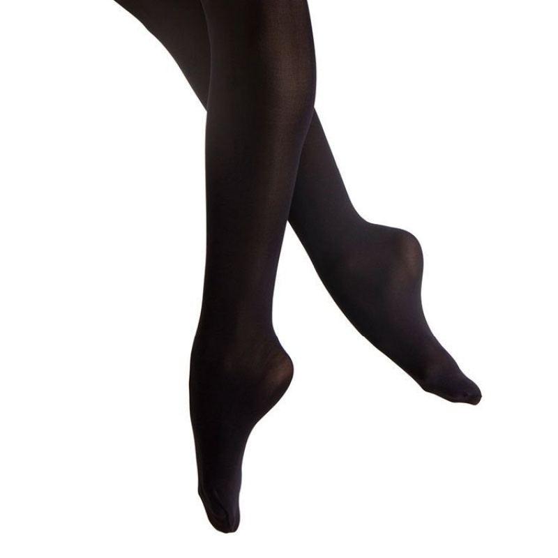 Bloch Endura Supplex Footed Women\'s Tight Black | ILCVG41701