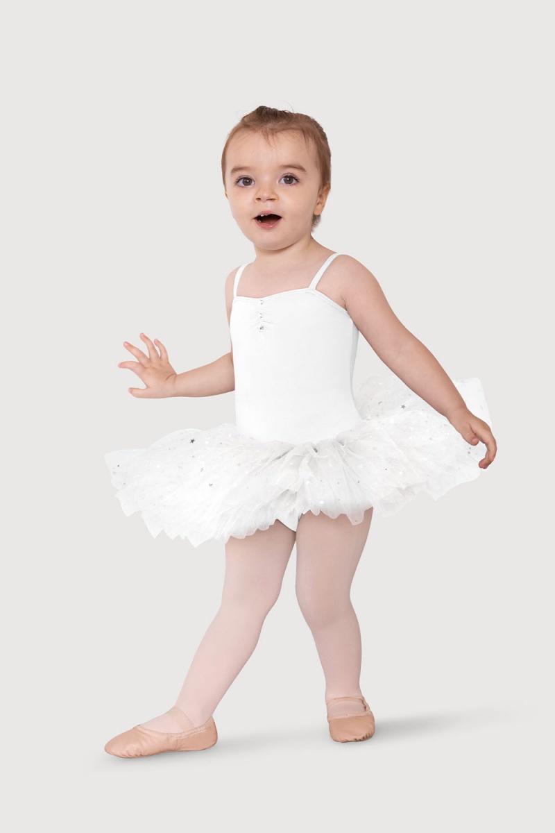 Bloch Estrella Stars & Moons Kids' Dress White | DILKV57567