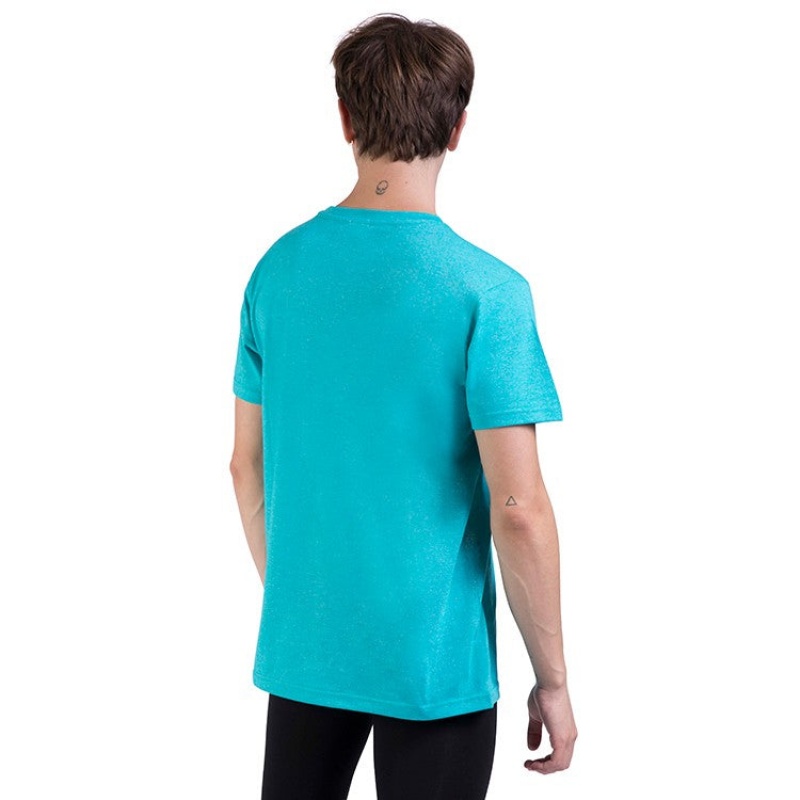 Bloch Heath Relaxed Slim Fit Men's Tops Jade | ILZDE16545