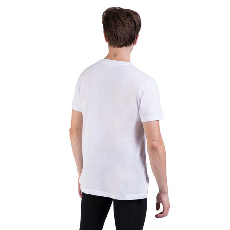 Bloch Heath Relaxed Slim Fit Men's Tops White | ZILNQ20384