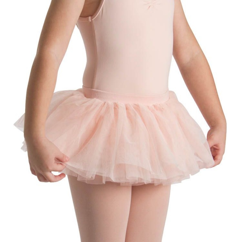 Bloch Hurley Layered Kids\' Skirts Light Pink | PILER45432