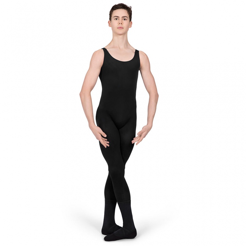 Bloch Imperial Chad N/S Men's Unitards Black | QILUV86659