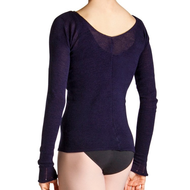 Bloch Kara Long Sleeve Women's Knitwear Navy | UILND60722