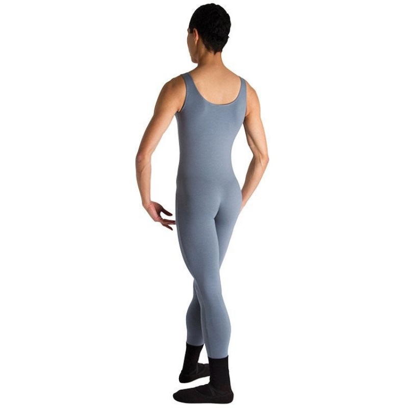 Bloch Mark Scoop Neck Tank Men's Unitards Gun Metal | MILHR58092