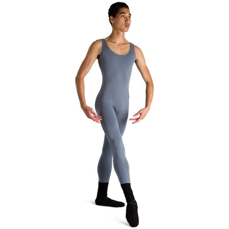 Bloch Mark Scoop Neck Tank Men\'s Unitards Gun Metal | MILHR58092