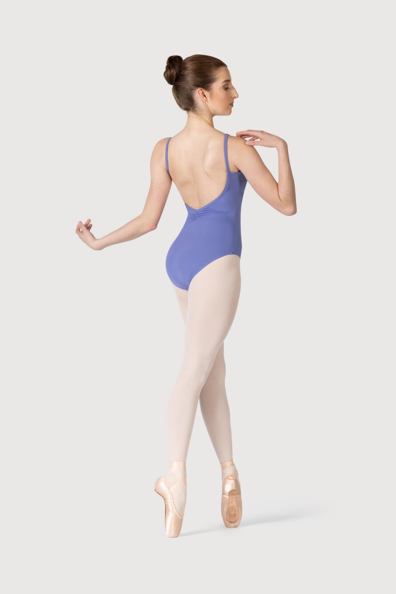 Bloch Microlux™ Cherie Princess Cami Gathered Front & Back Kids' Leotards Lunar | ILQCS15094