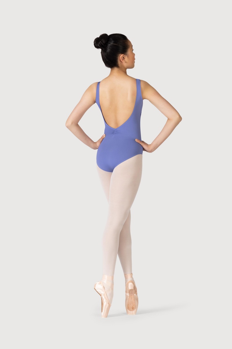 Bloch Microlux™ Gayleena Empire Gathered Front Wide Strap Kids' Leotards Lunar | XILBH46534