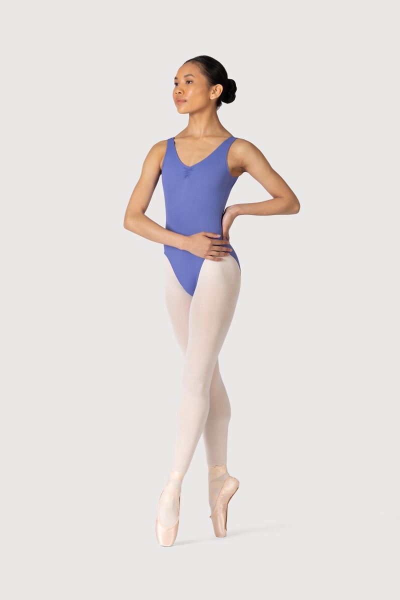 Bloch Microlux™ Nyla Gather Front & Low Back Women's Leotards Lunar | YILVQ62213