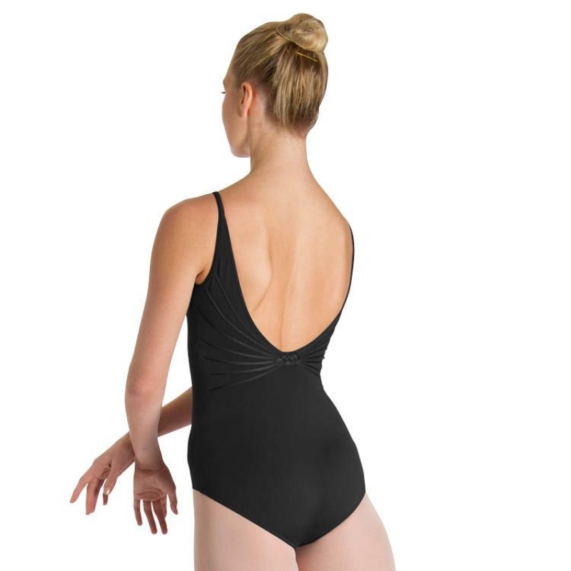 Bloch Mirella Moria V Knot Back Women\'s Leotards Black | ILEAH84185