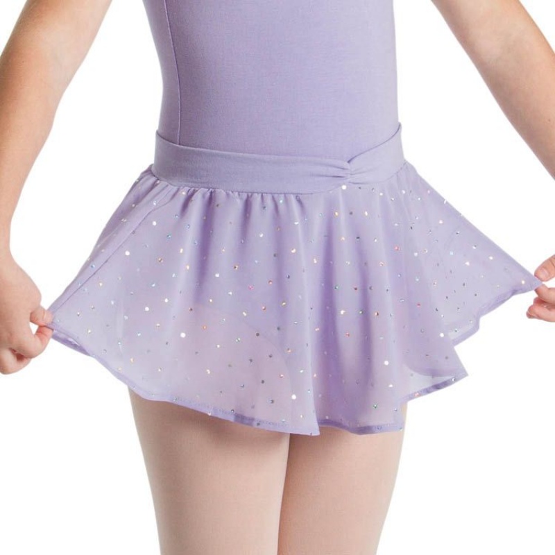 Bloch Olesia Sequin Spotted Kids\' Skirts Lilac | YILGT29733