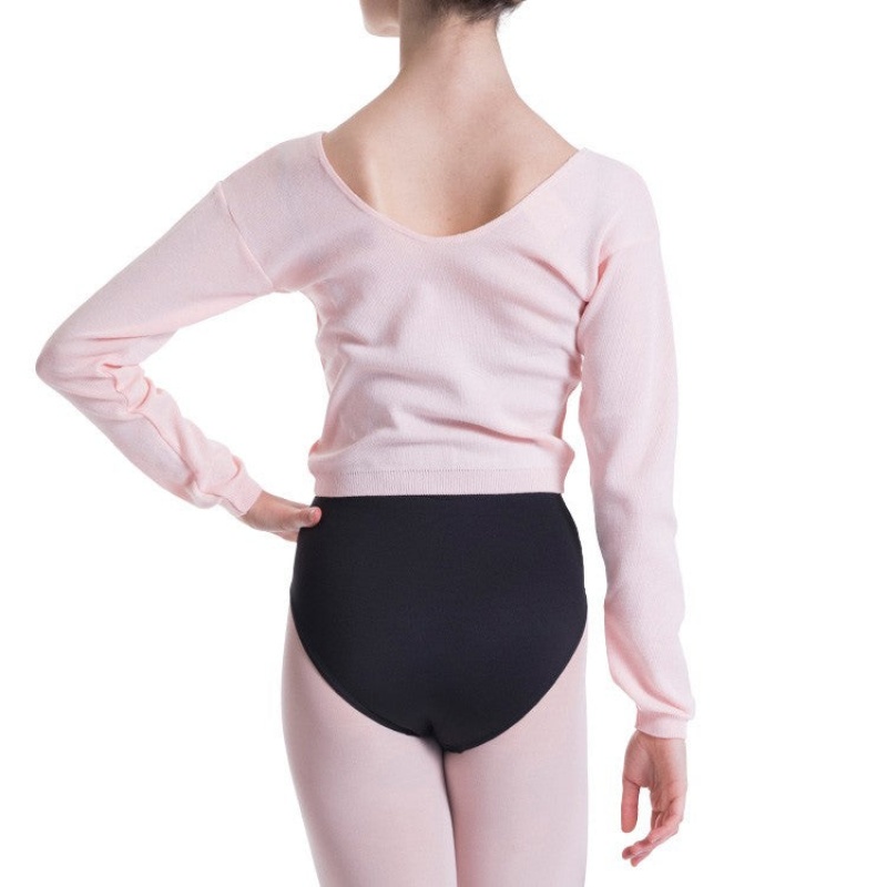 Bloch Overt Cropped Long Sleeve Sweater Women's Tops Pink | ZILMJ60682