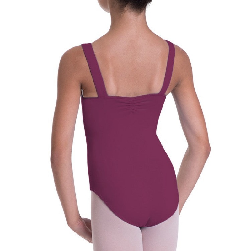 Bloch Overture Obelia Princess Seam Kids' Leotards Burgundy | SILNY79680