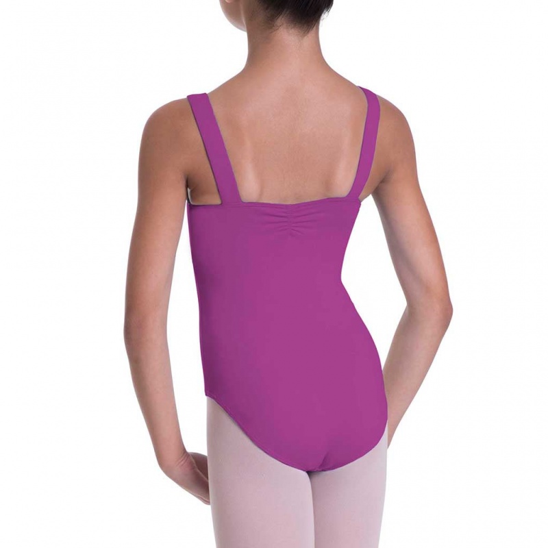 Bloch Overture Obelia Princess Seam Kids' Leotards Berry | BILSD27993