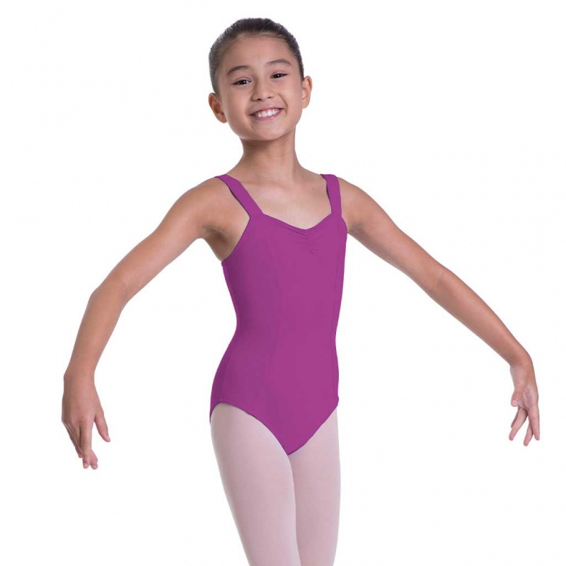 Bloch Overture Obelia Princess Seam Kids\' Leotards Berry | BILSD27993