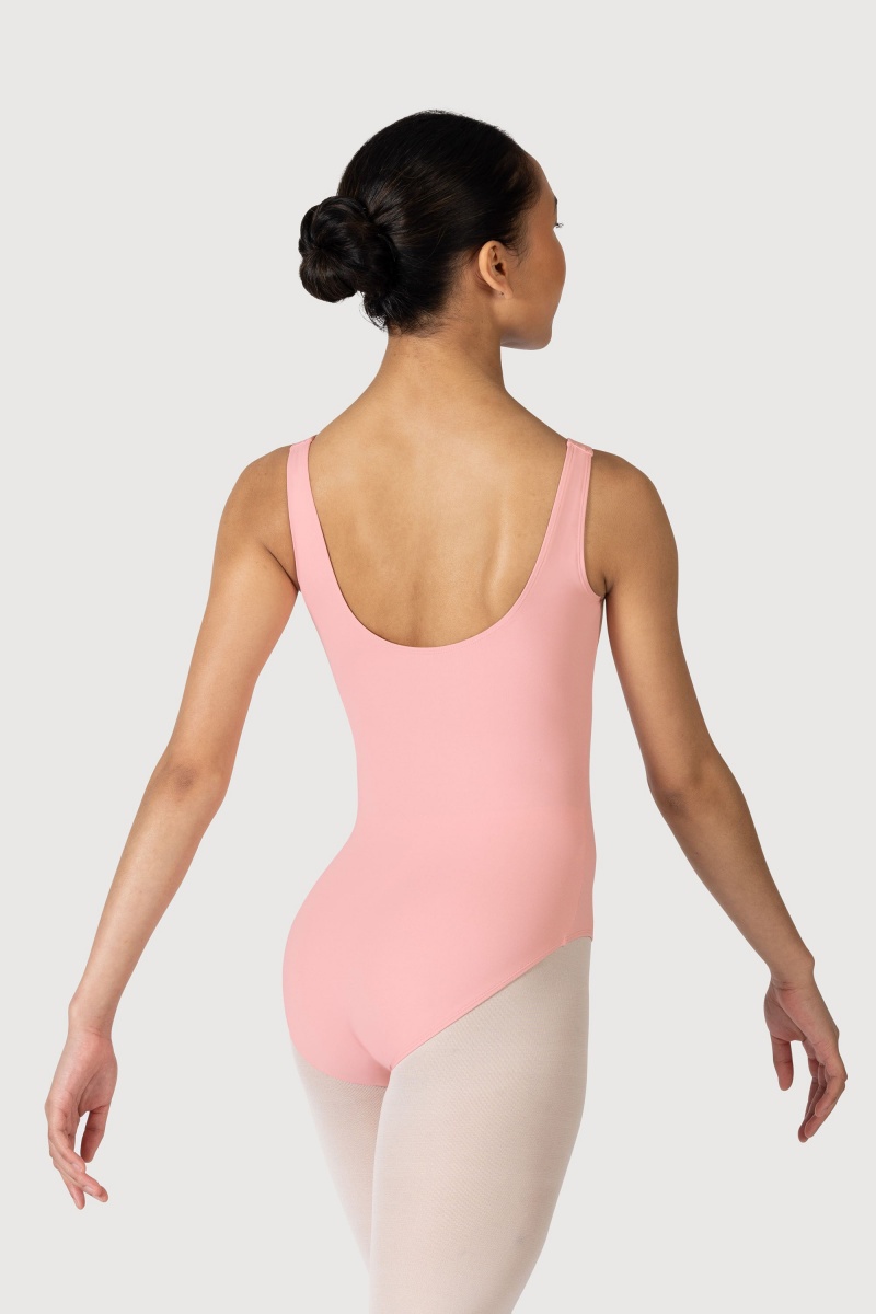 Bloch Overture Odetta Sleeveless Pleat Women's Leotards French Rose | ZILNQ31982