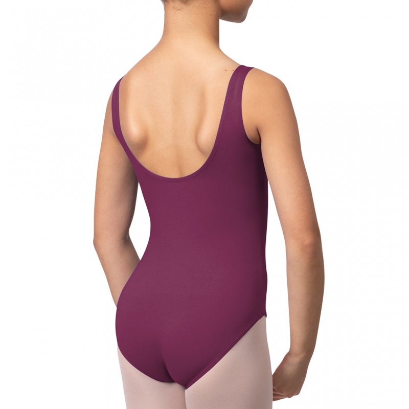 Bloch Overture Ondina Princess Seam Kids' Leotards Burgundy | ILXBR13762