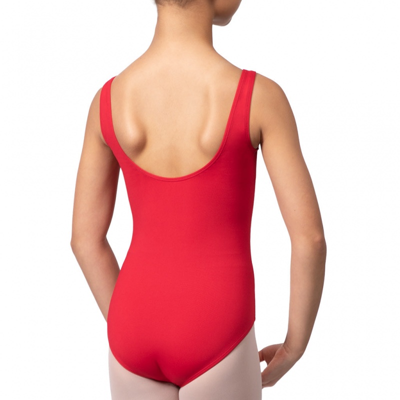 Bloch Overture Ondina Princess Seam Kids' Leotards Red | XILBH92549