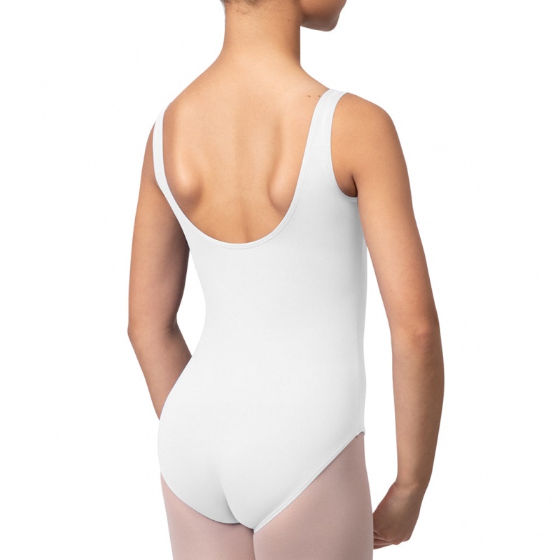 Bloch Overture Ondina Princess Seam Kids' Leotards White | MILHR36453