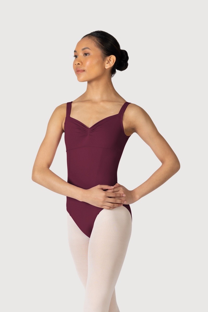 Bloch Overture Ondina Princess Seam Women's Leotards Burgundy | QILUV30557