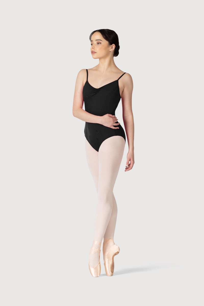 Bloch Overture Oxana Quad Strap Women's Leotards Black | ILQAV69395