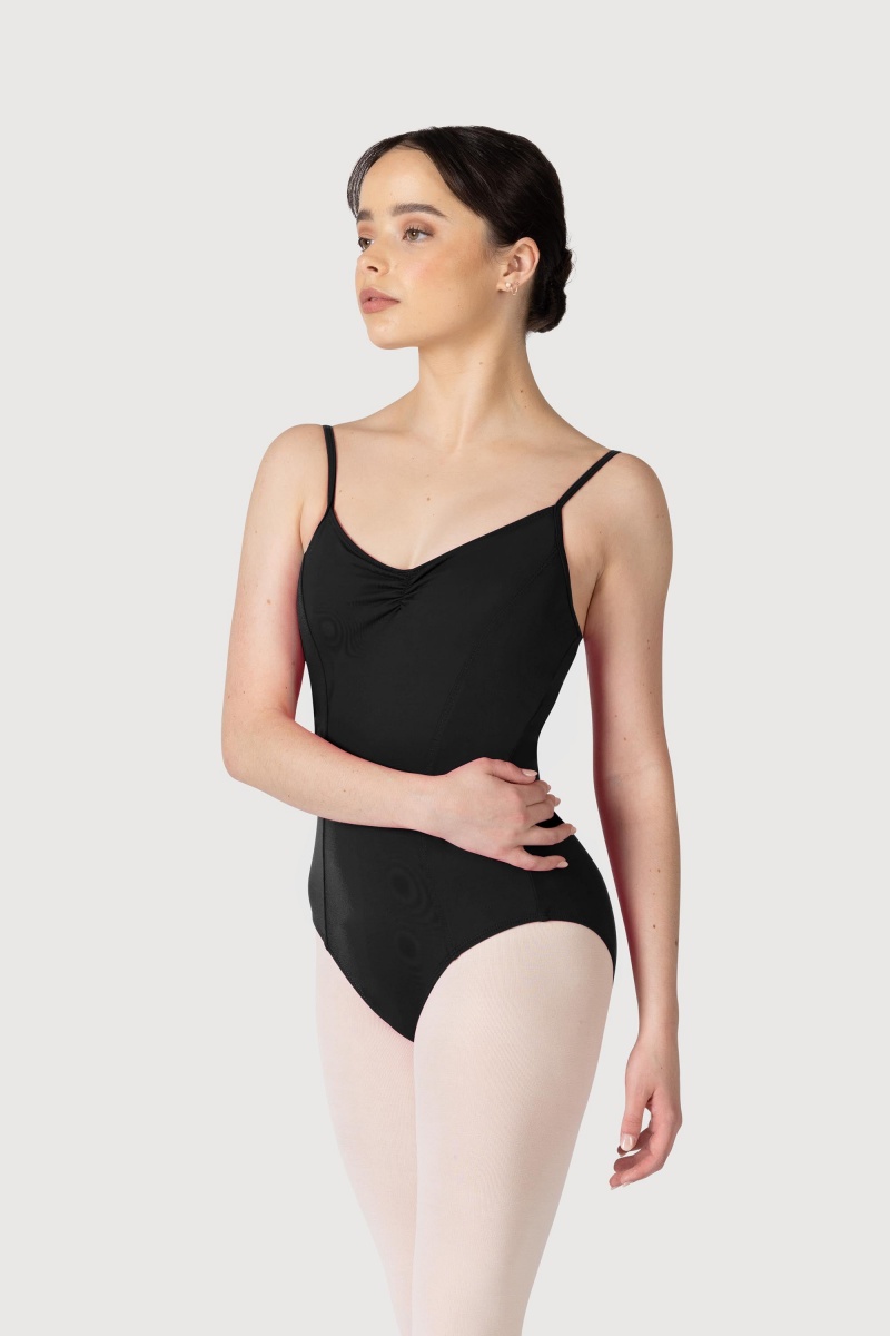 Bloch Overture Oxana Quad Strap Women\'s Leotards Black | ILQAV69395