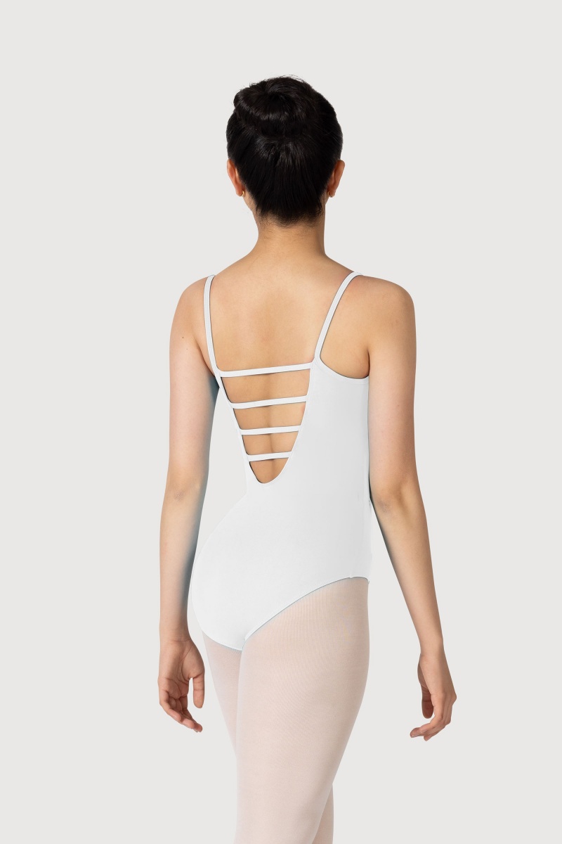 Bloch Overture Oxana Quad Strap Women's Leotards White | PILER95418