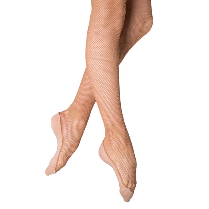 Bloch Performance Mesh Footed Women\'s Tight Tan | DILVO22105