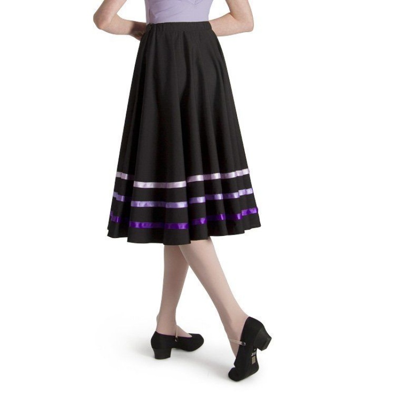 Bloch Ribbon Character Women's Skirts Purple | ILQAV88344