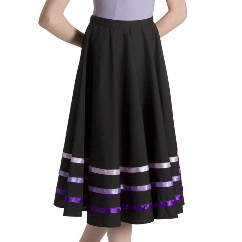 Bloch Ribbon Character Women\'s Skirts Purple | ILQAV88344