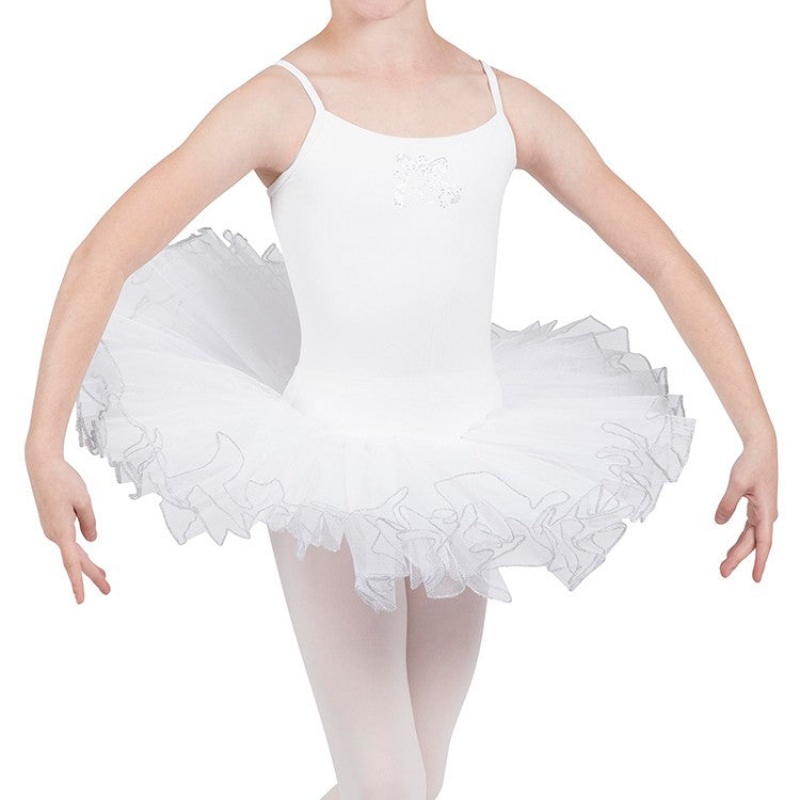 Bloch Silvana Diamante Tutu Kids' Leotards White | MILFT50112