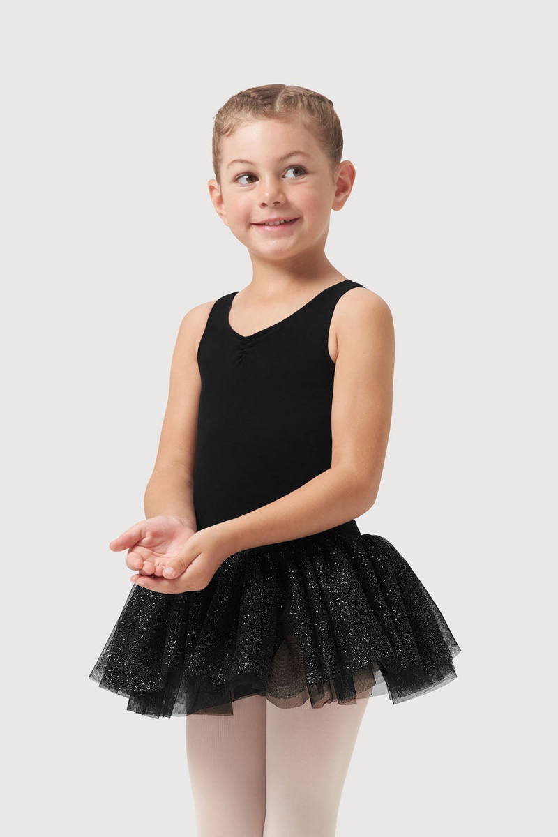 Bloch Sparkle Tank Tutu Kids' Leotards Black | ILCIF29097