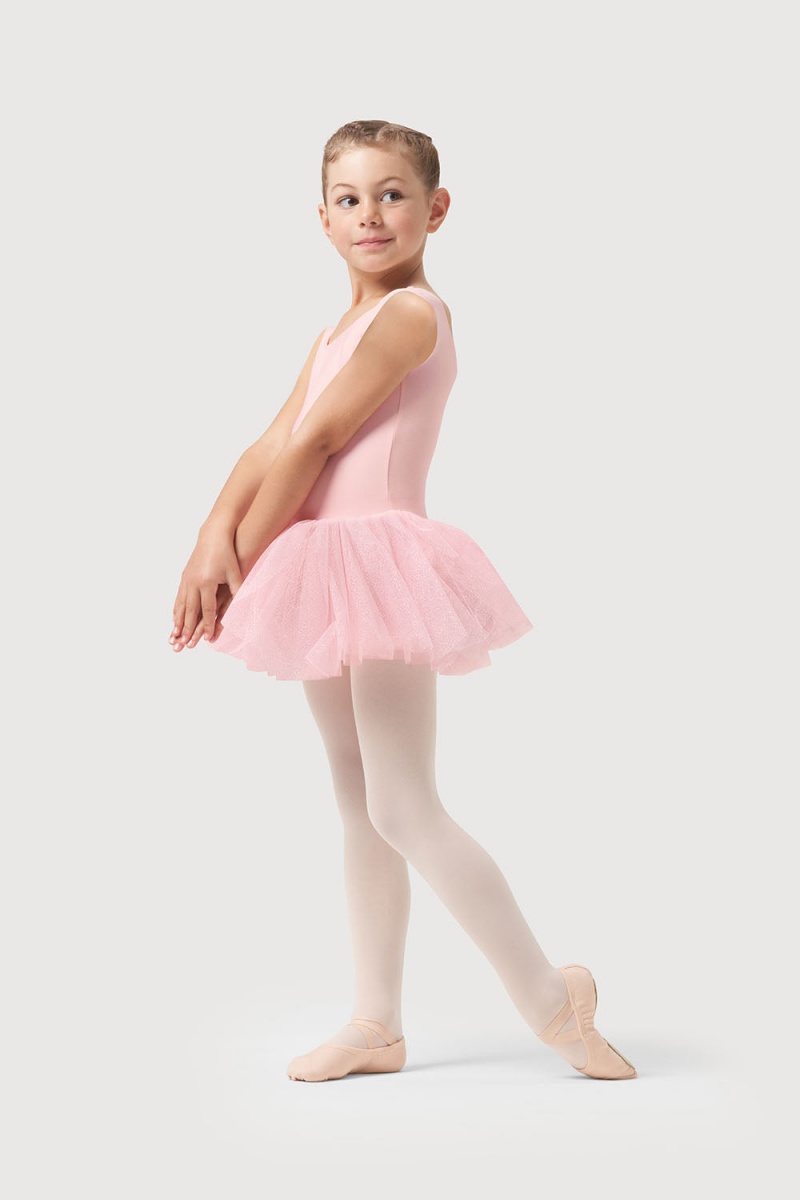 Bloch Sparkle Tank Tutu Kids' Leotards Candy Pink | MILHR74254