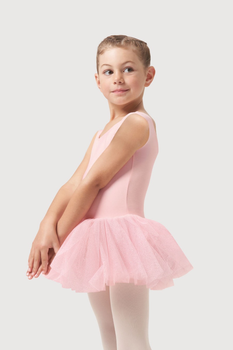 Bloch Sparkle Tank Tutu Kids\' Leotards Candy Pink | MILHR74254