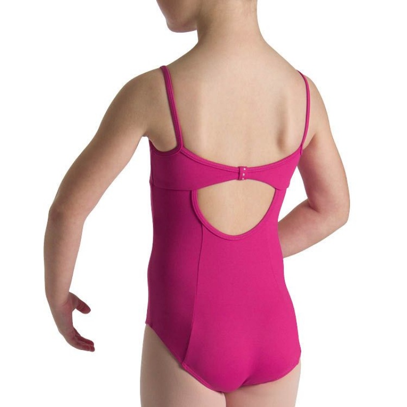 Bloch Sugar Bow Back Kids' Leotards Hot Pink | QILUV67828