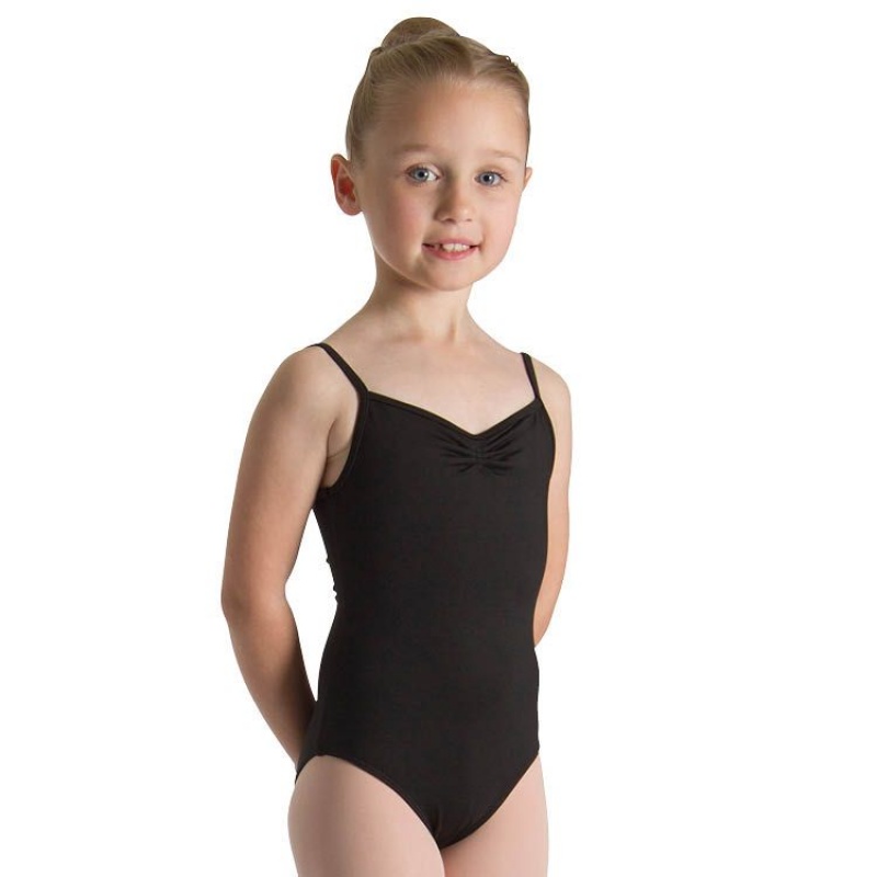 Bloch Teresa Pinch Front And Back Kids\' Leotards Black | TILPQ67229