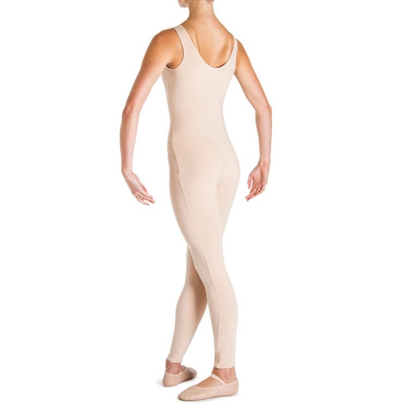 Bloch Utano Scoop Neck Women's Unitards Wheat | ILNEJ54455