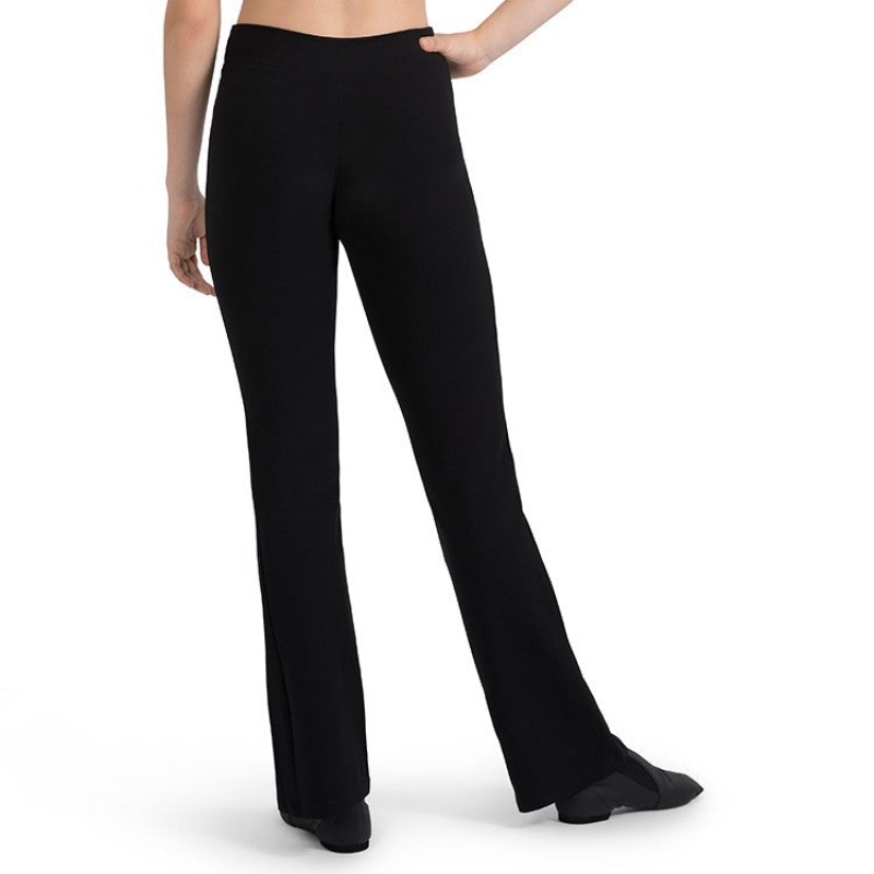 Bloch V Front Full Length Jazz Women's Bottoms Black | EILHC40088